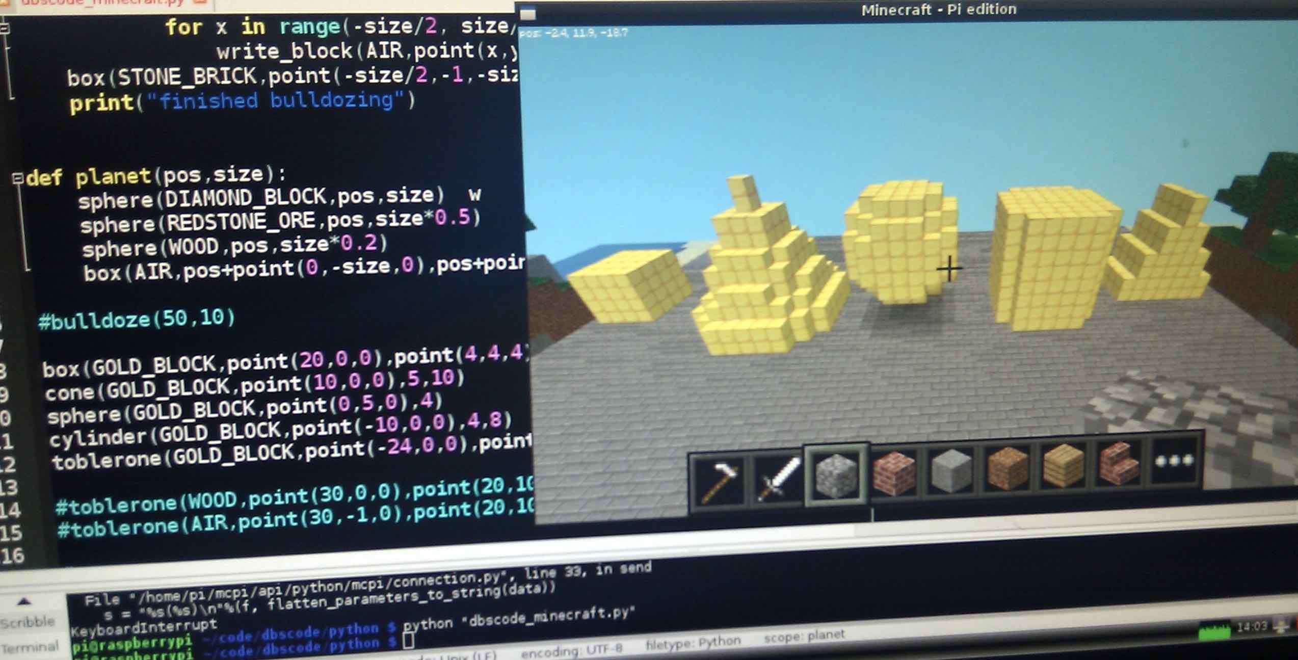 Futurekids Programmation Python avec Minecraft Institut Florimont